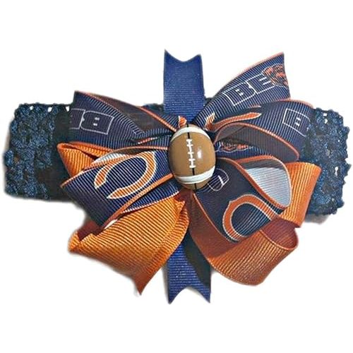 Bears Baby Girl Boutique Bow Crocheted Headband Fits Newborn to Adult