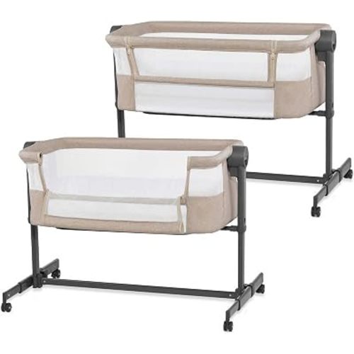 Kinderkraft Nestee UP2 Bedside Crib 2 in 1, Beige