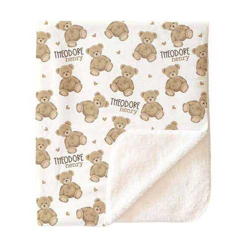 Beary Sweet Personalized Toddler Blanket | Caden Lane