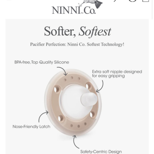 Ninni Pacifier Petal Pink 4 Pack