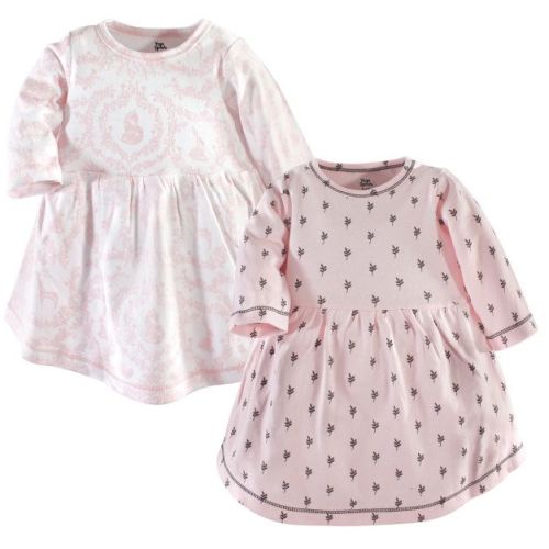 Luvable Friends Hudson Baby Long-Sleeve Dresses 2pk
