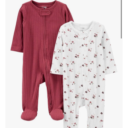 Simple Joys by Carter's Baby Boys' 2-pack 2-way Zip Textured Sleep and Play