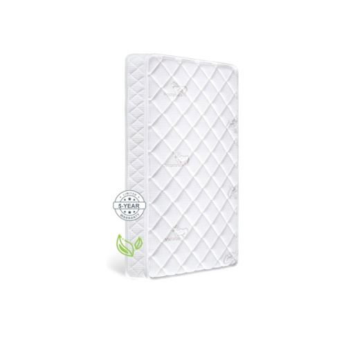 Premium Crib & Toddler Mattress,100% Knitted Fabric, Premium Fleece Surface-Hypoallergenic, 5" Thick Firm Soft Crib Mattress, Non-Toxic - Fits Standard Cribs & Toddler Beds