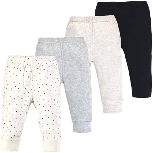 Touched by Nature Basics Unisex Baby Organic Cotton Pants 4-Pack