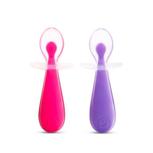 Munchkin Gentle Scoop Training Spoons 2 Pack - Pink