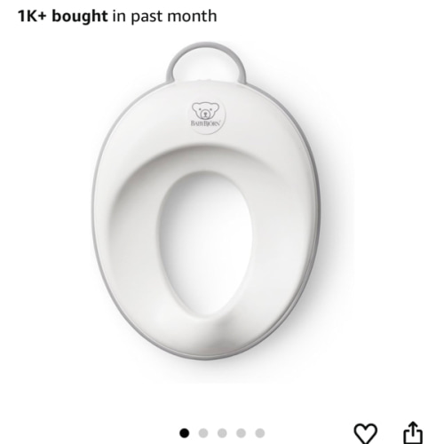 BABYBJORN Toilet Trainer, White/Gray