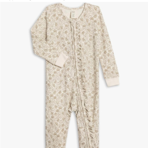 Colored Organics Baby Zip-Up Footed Sleeper with 2-Way Zipper - Organic Cotton Pajamas