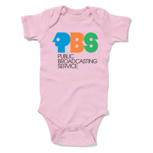 PBS 1970s Logo Onesie – in Butter Yellow 12-18 mo