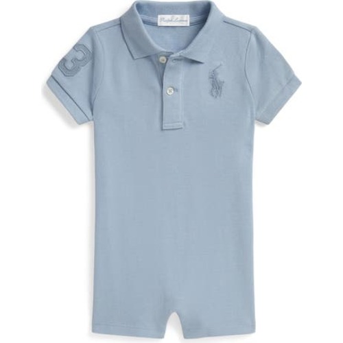 Cotton Piqué Romper, 3M