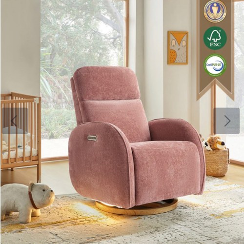 Cuddle Electric Nursery Swivel Chair - NurseryNook By HULALA HOME