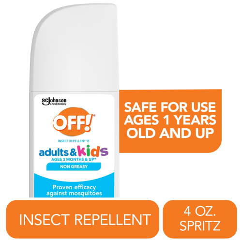 OFF! Insect Repellent Spritz for Adults & Kids, Fragrance-Free Bug Spray for Everyday Protection from Mosquitoes, 4 oz