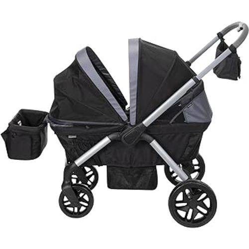 Safety 1st Summit Wagon Stroller fits 2 Kids Includes Removable Child Tray and 2 Cup Holders, High Street