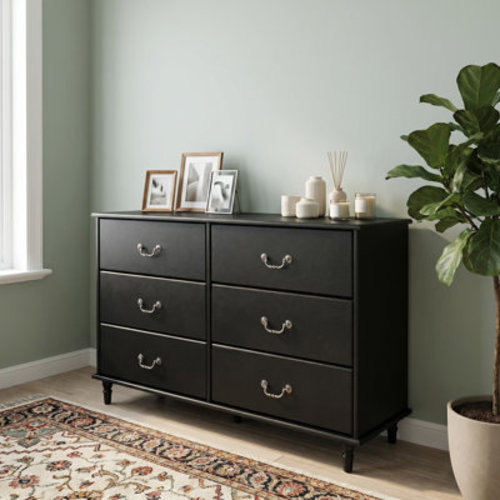 Ebern Designs Farmhouse 6 Drawers Dresser For Bedroom | Wayfair