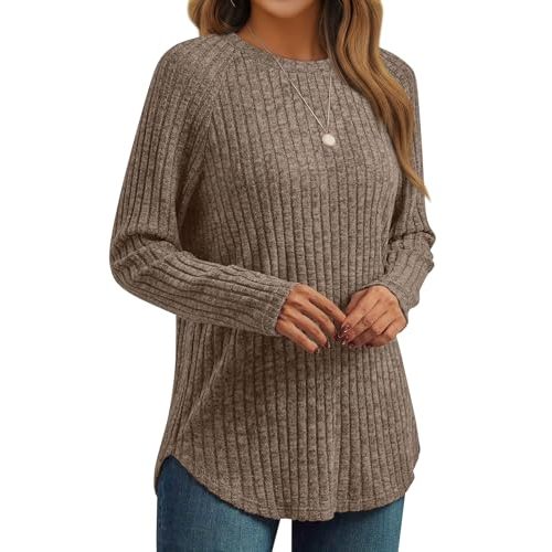 AUTOMET Womens Long Sleeve Shirts Fall Fashion Tops Blouses Dressy Sweaters Tunic Winter Clothes Casual Outfits