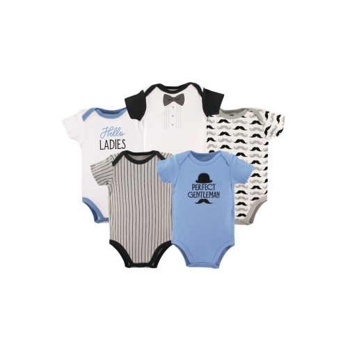 Essential Cotton Bodysuits 5-Piece Set, 3-6M- Only a few left