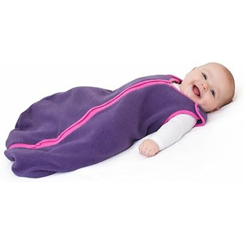 Baby Deedee Sleep Nest Fleece - Fleece Sleep Sack 1.2 TOG 0-6M Purple
