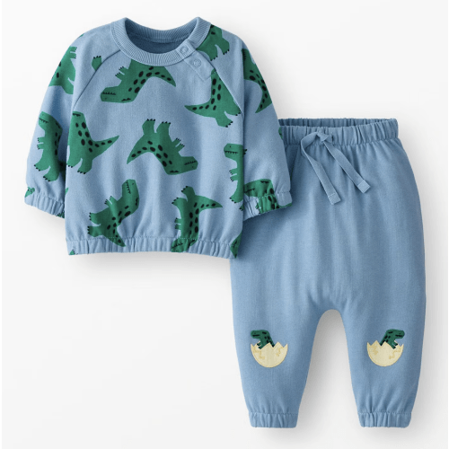 Baby French Terry Sweatshirt & Sweatpants Set