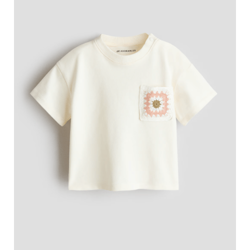 POCKET-DETAIL COTTON T-SHIRT