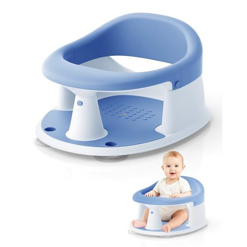 Baby Bath Seat for Babies 6 Months & Up, Bath Seats for Babies Sitting Up, Open Design, Non-Slip, Compact Toddler Bath Seat.