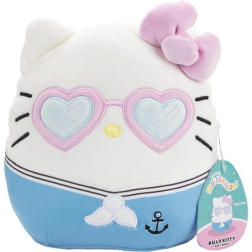 Squishmallows 8-Inch Hello Kitty Plush- Official Jazwares Plush - Collectible Soft Sailor Sanrio Stuffed Animal Toy - Gift for Kids, Girls & Boys