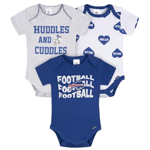 Gerber NFL baby-girls Nfl 3-pack Onesie Bodysuit