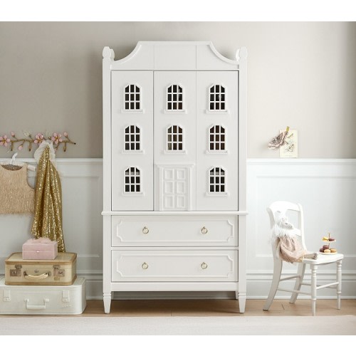 Ava Regency Dollhouse Armoire (35w x 20d")