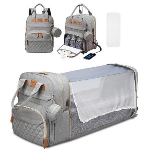 Narwey Diaper Bag Backpack, Large Diaper Bag with Changing Station, Baby Bag, New Mom Gifts, Lightweight Waterproof Unisex Diaper Bag