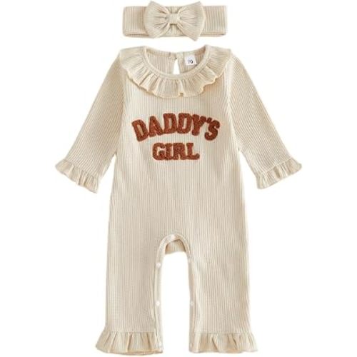 Infant Baby Girl Fall Outfit Romper Jumpsuits Newborn Waffle Clothes