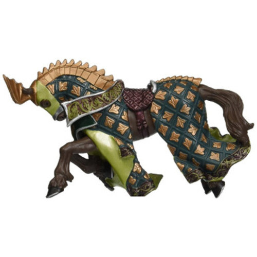 Papo Dragon Knight Horse Green #39923 - Gold Dragon Wings