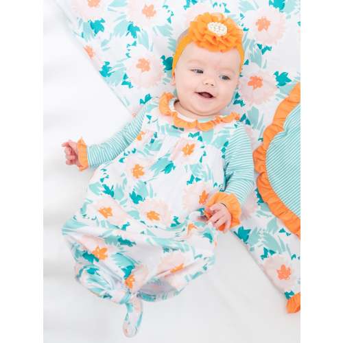 Pretty Petals Ruffle Knot Gown