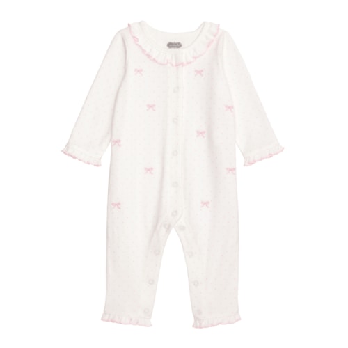 Embroidered Bow Bodysuit | Adorable 0-3M Newborn Essential | Mud Pie