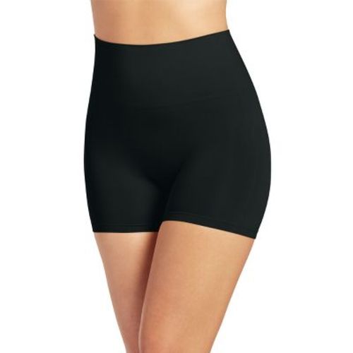 Jockey Generation™ Women's Tummy Smoothing Mid-Waist Boyshorts - Black M: Spandex Knit Shapewear Shorts
