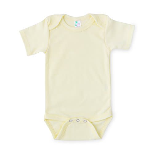 Laughing Giraffe Baby Blank Short Sleeve Unisex One Piece Bodysuit