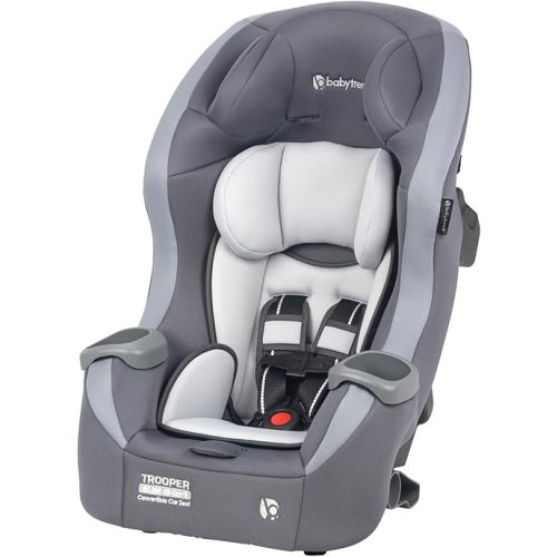 Baby Trend Trooper™ Slim 3-in-1 Convertible Car Seat, Dash Grey – Slim Fit, 3-in-1 Growth Modes, Lightweight Design, Adjustable Comfort Padding