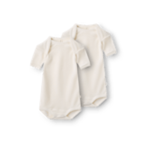 Baby merino wool short sleeve bodysuit (2-pack) - $65.99