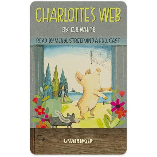 Yoto Charlotte's Web by E. B. White – Kids Audio Card for Use with Player & Mini All-in-1 Audio Player, Educational Screen-Free Listening with Fun Stories for Playtime, Bedtime & Travel, Ages 8+