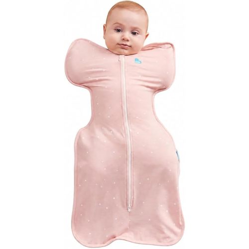 Love to Dream Swaddle UP, Baby Sleep Sack, Self-Soothing Swaddles for Newborns, Secure Fit Helps Calm Startle Reflex, New Born Essentials for Baby, 1.0 TOG, Newborn 5-8.5 lbs, Powder Pink Twinkle