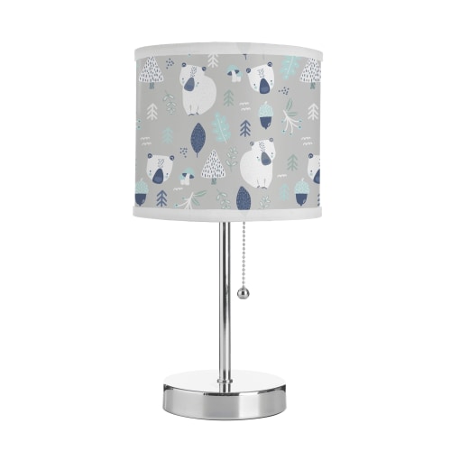 American Kids Woodland Baby Grey Stick Lamp for Nursery Room Décor