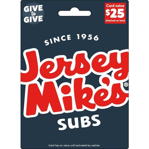 Jersey Mikes Gift Card $25