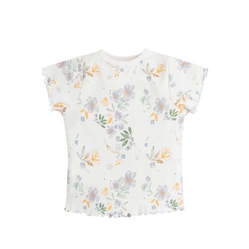 T-shirt - Girls - Flutter Sleeves - Modern Daisy