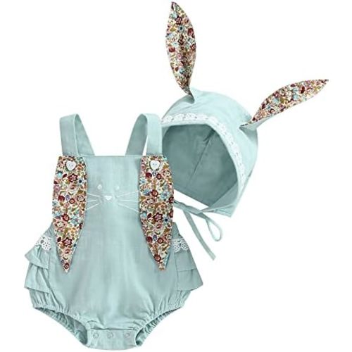 oneflow Baby and Toddler Girl Easter Outfit Bunny Romper/Dress Tulle Sleeveless Spark Sequin Tutu Dresses for Little Girls