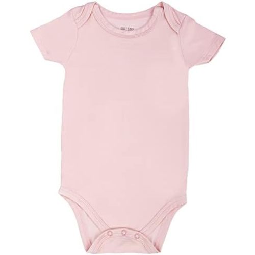 GUISBY Baby Short Sleeve Bodysuits, Rayon Summer Newborn Infant Boys Girls 0-24 Months