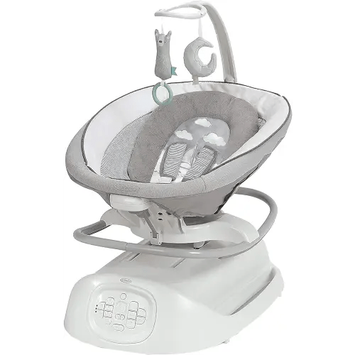 Graco Sense2Soothe 2-in-1 Baby Swing and Portable Rocker with Cry Detection Technology - Sailor