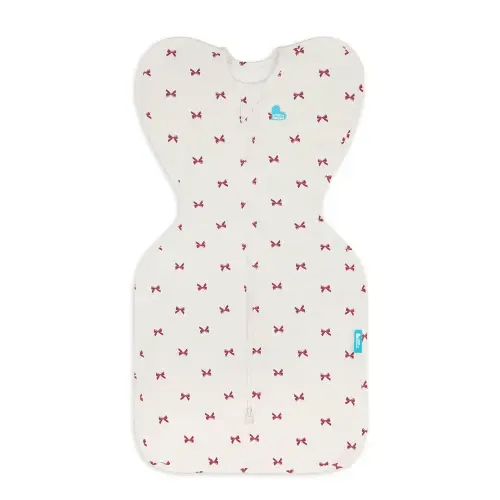 Swaddle Up™ 1.0 TOG Cotton Cream Bows