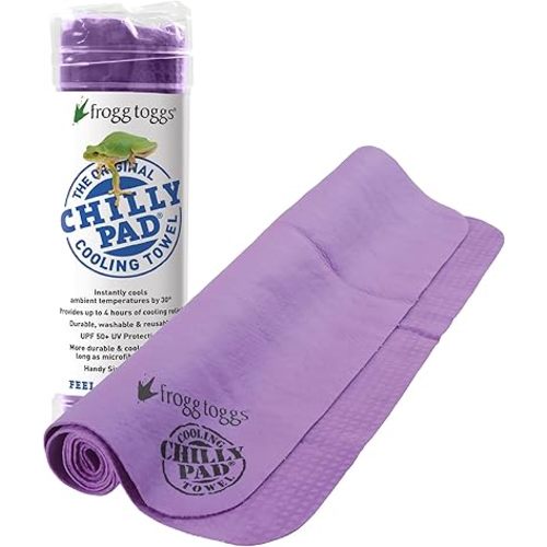 FROGG TOGGS Chilly Pad, Instant Cooling Towel, Long Lasting, Reusable, Sports and Outdoors Neck Towel 33x13