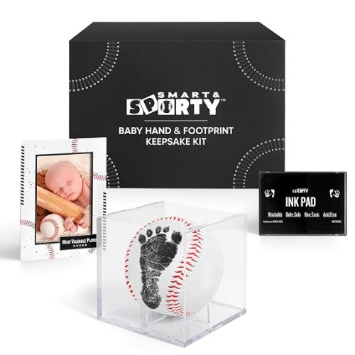 Baby Baseball Handprint Kit - Baby Hand and Footprint Kit - Keepsake Gift