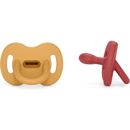 Suavinex SX PRO Silicone Pacifier, 0-6 Mths, Honey/Chilli, 2Pk