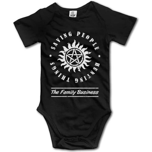 LittleHorn Saving People Hunting Things Supernatural Baby Tiny Romper Short Sleeve Jumpsuit