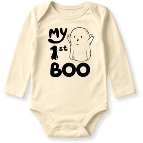 My 1st Boo Baby Bodysuit, First Halloween Outfit for Baby Gift Cute Fall Baby Clothes