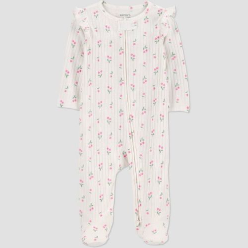 Carter's Just One You® Baby Girls' Cherry Graphic Sleep N' Play - Ivory Newborn